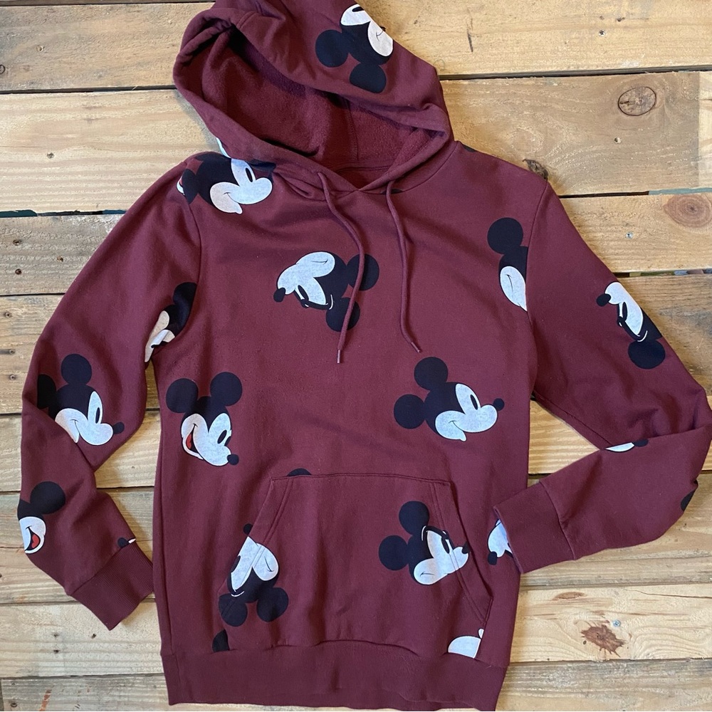 Disney’s Mickey Mouse Pullover Graphic Hoodie Size Small
